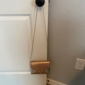 Gold Clutch/Cross Body Bag